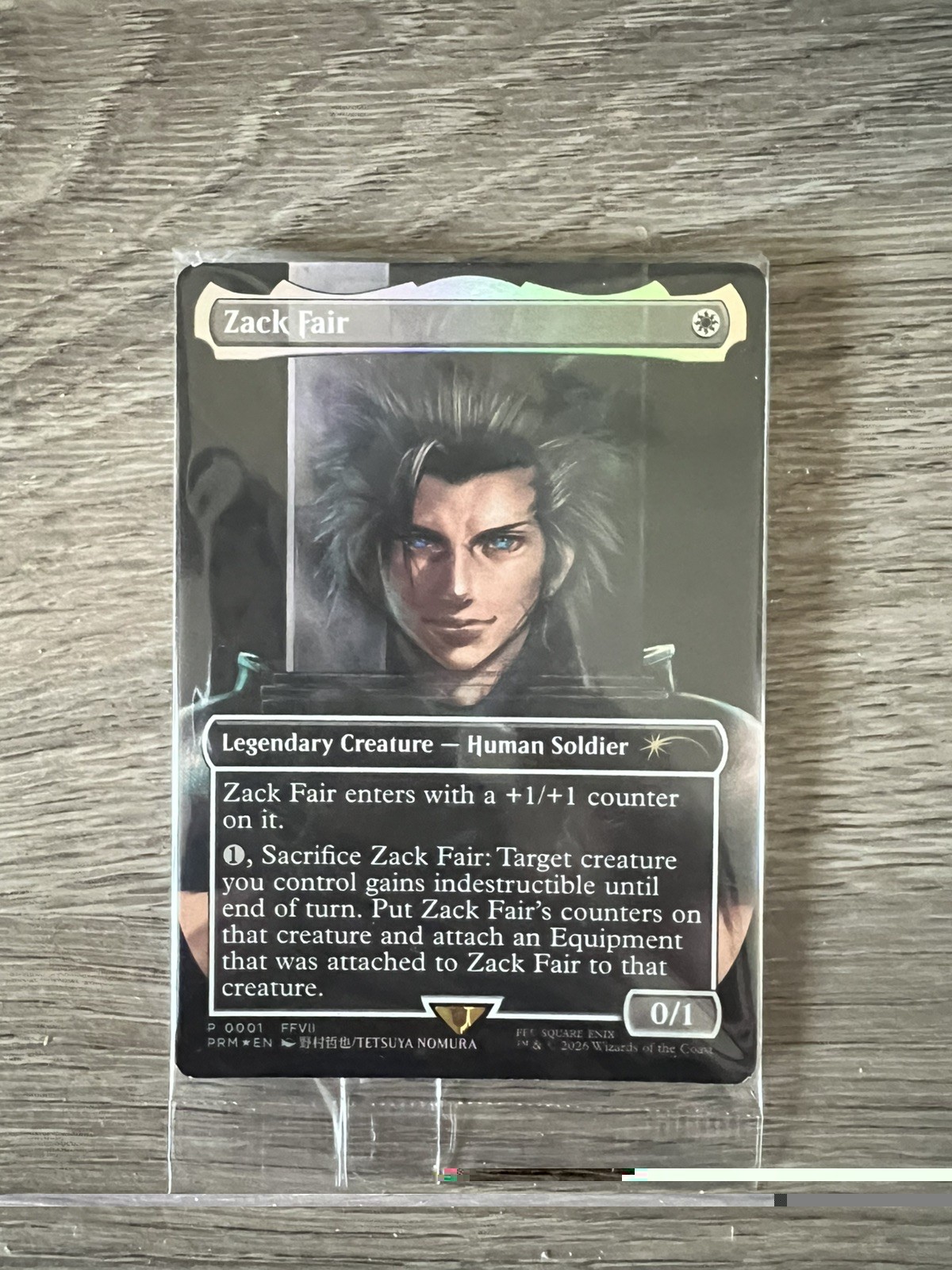 Magic The Gathering Zack Fair Promo FFVII Rebirth Card Final Fantasy VII MTG new
