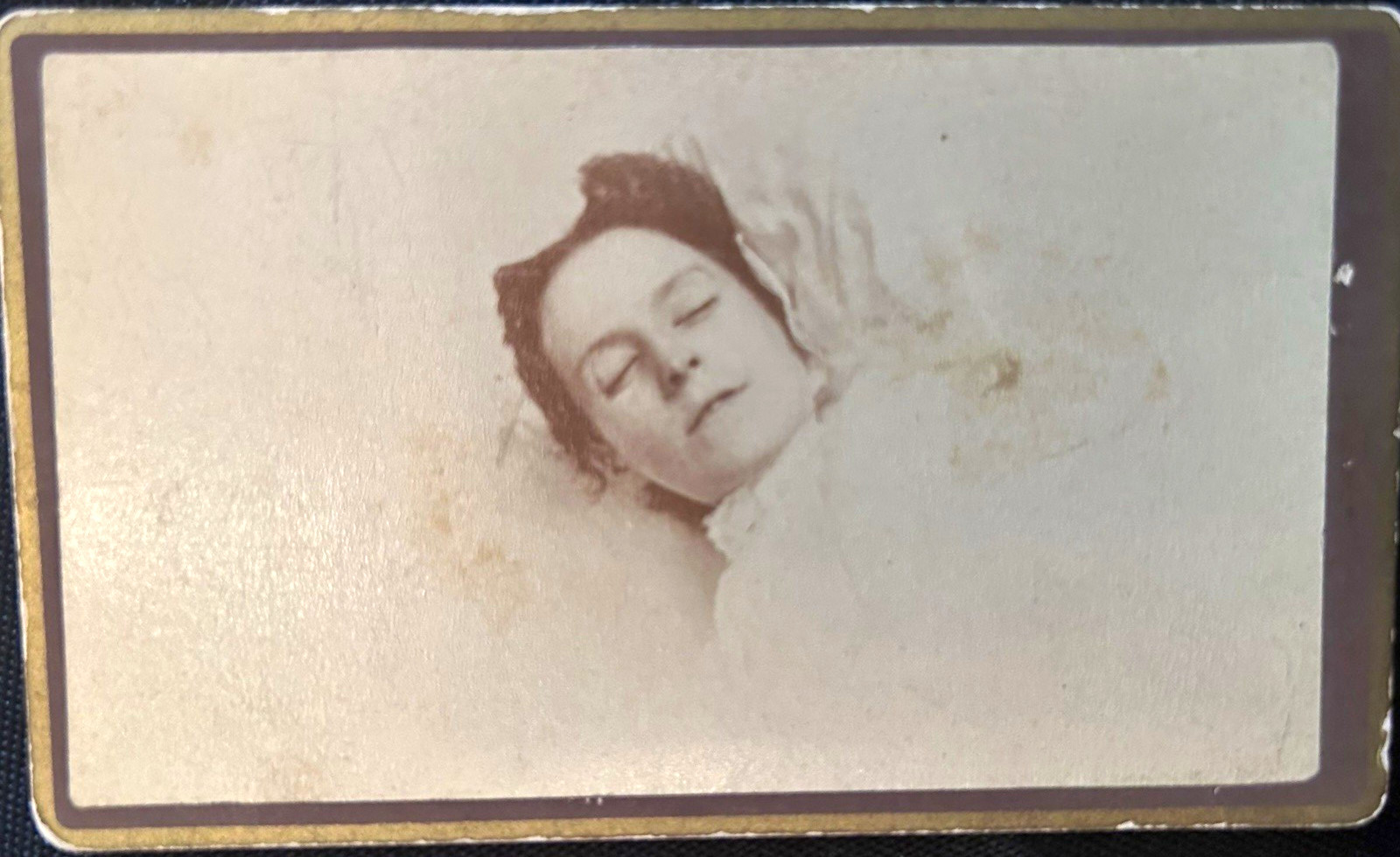 Victorian post-mortem cabinet photograph,  c. 1885