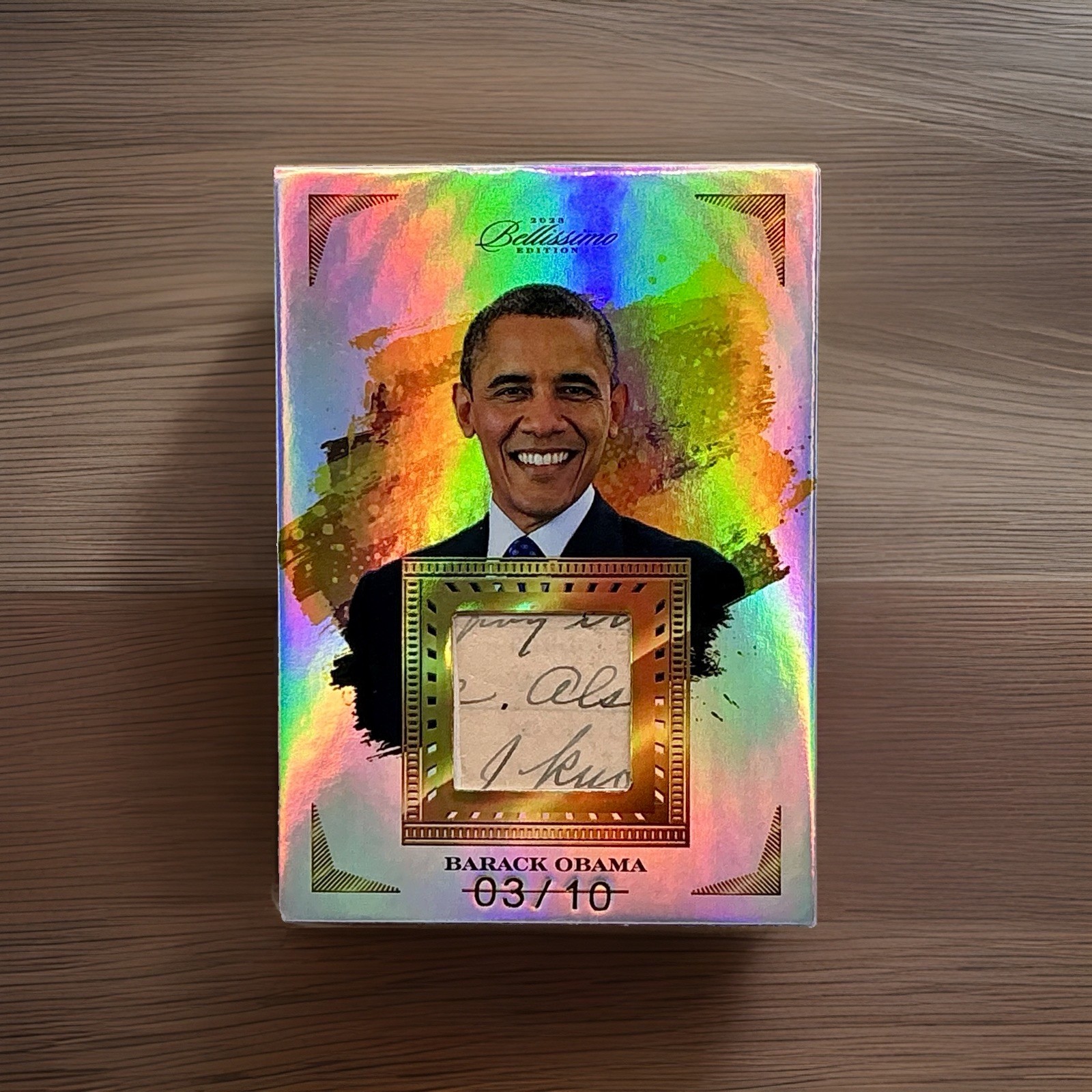 2023 Keepsake Bellissimo Edition President Barack Obama Handwritten Relic /10