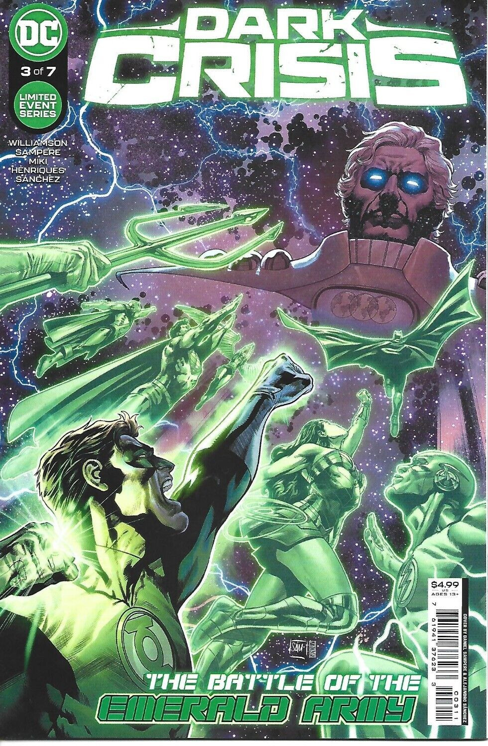 DARK CRISIS #3 DAN SAMPERE VARIANT DC COMICS 2022 NEW UNREAD BAGGED AND BOARDED