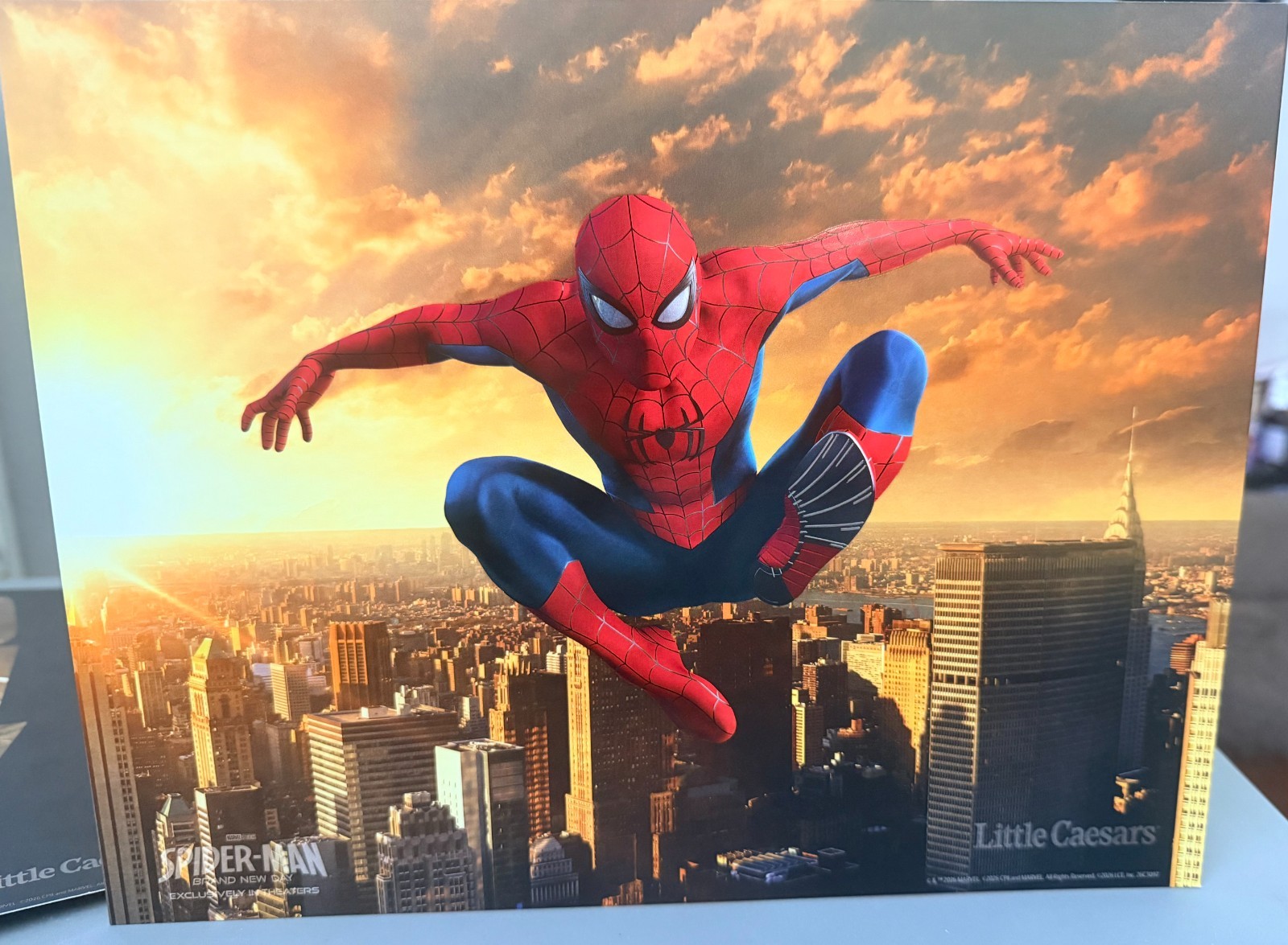 Spider-man Brand New Day Little Ceasars Promotional Mini Poster/ Art Card Lot 3