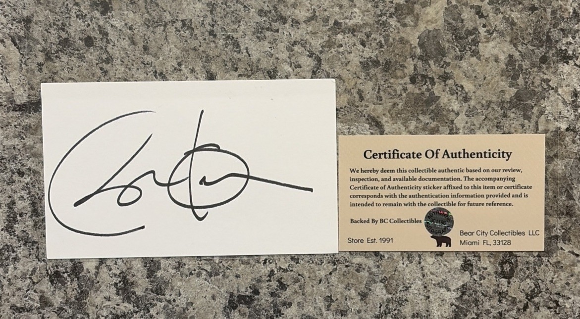 PRESIDENT Barack Obama SIGNED Index Card 3x5” Political W/COA Event Auto Cert