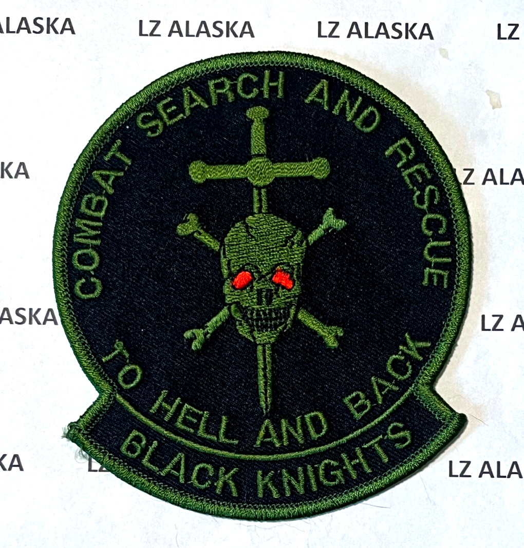 US NAVY HS-4 BLACK KNIGHTS COMBAT SEARCH AND RESCUE PATCH SAR N22