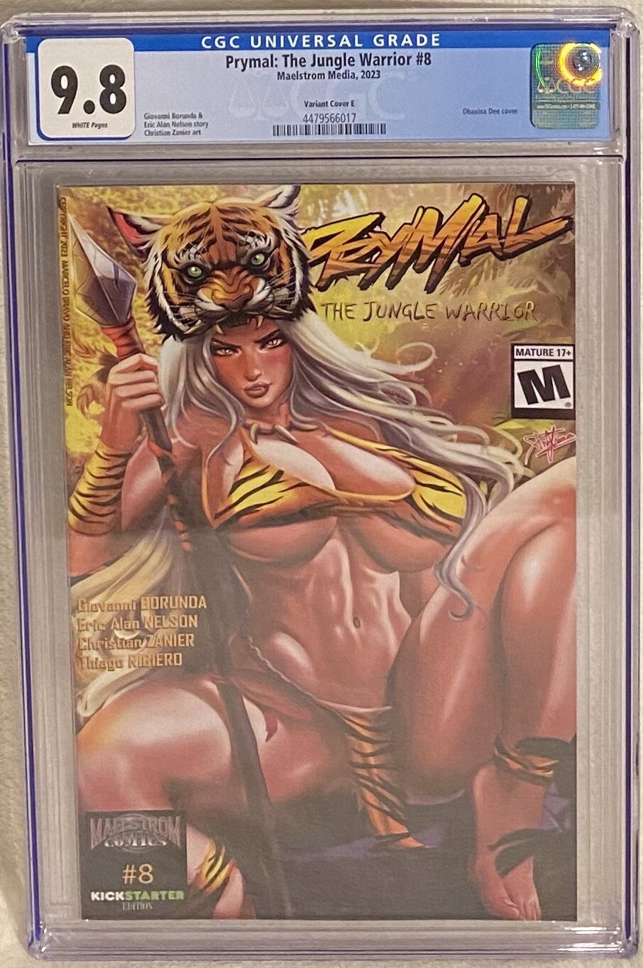 Maelstrom Comics - Prymal: The Jungle Warrior #8 - Edition E CGC 9.8 NM/Mint