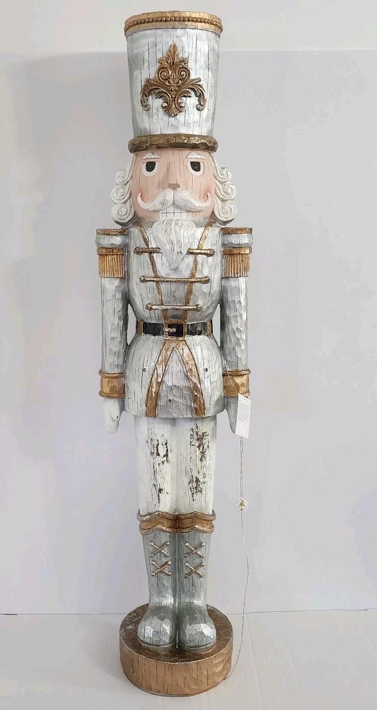 Signature Selection Gold & Silver Lighted King Nutcracker - 48\