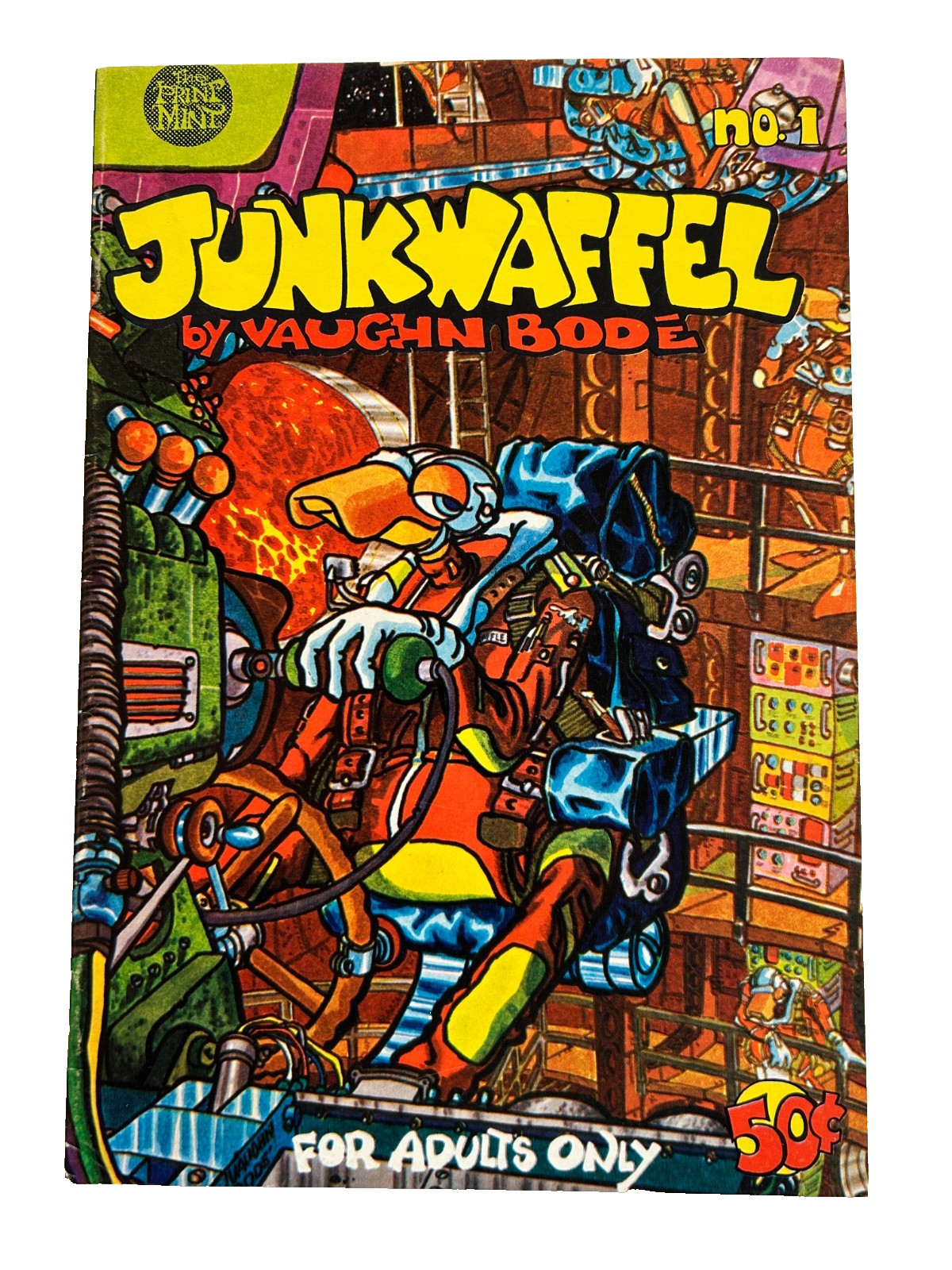JUNKWAFFEL #1 - Vaughn Bode Underground 1970 - VF OR BETTER - SHARP COPY