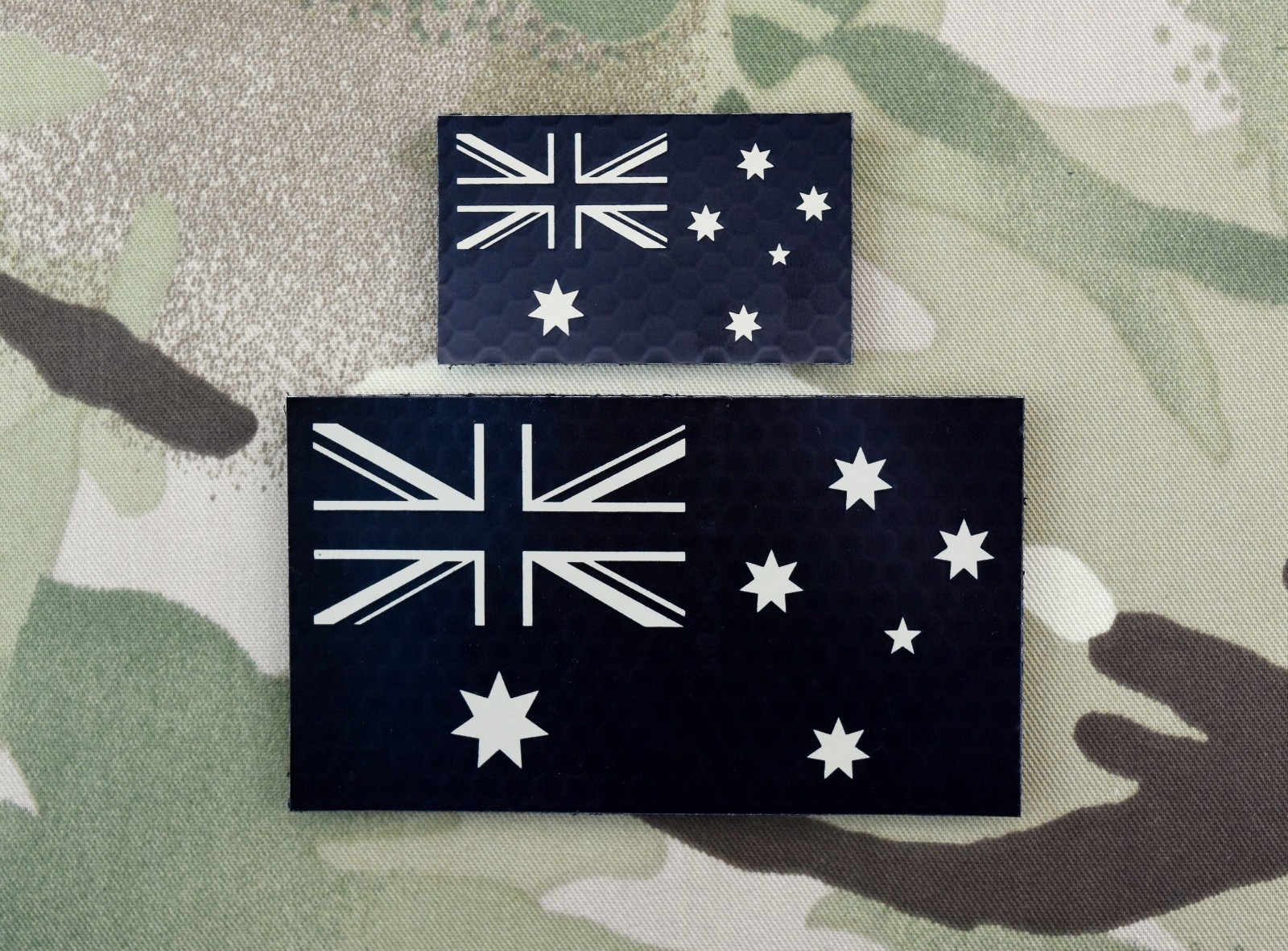 Australian IR Flag Patch Set Tan Task Force 66 SOTG SASR 2 Commando Infrared V1