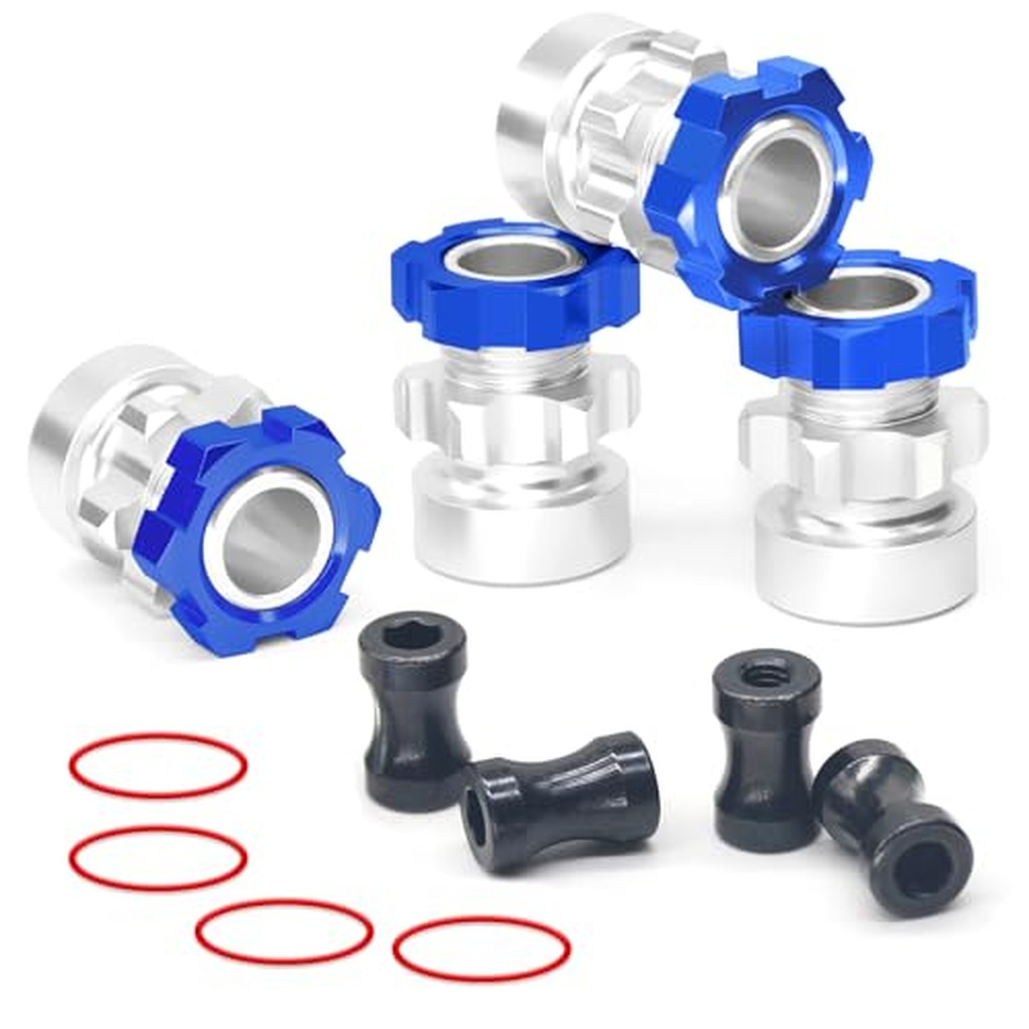 OGRC 12mm to 17mm Wheel Hex Adapter, Hex Extension for Slash Losi RC Car Blue