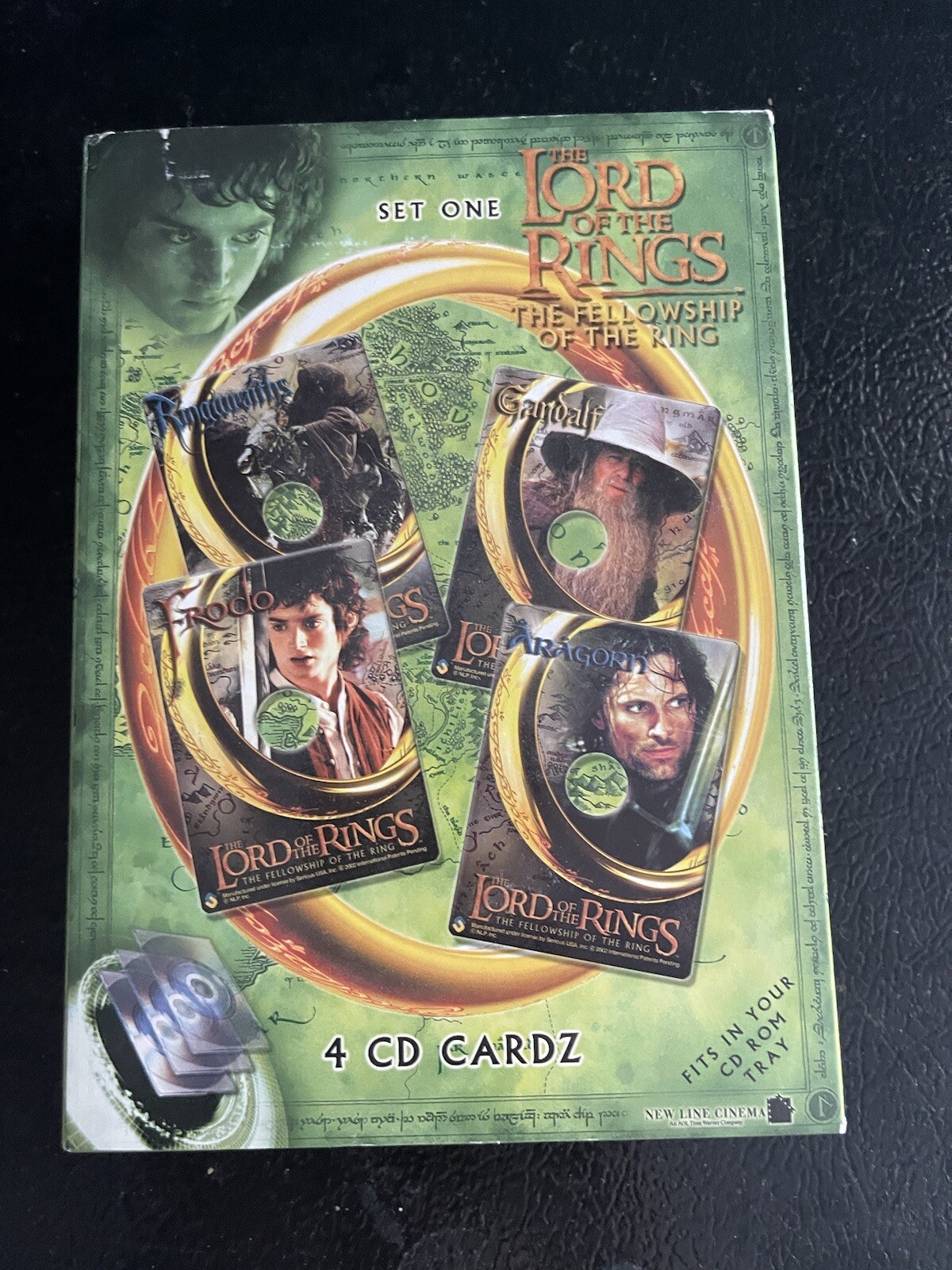 lord of thecrings 4 CD ROM cardz Set