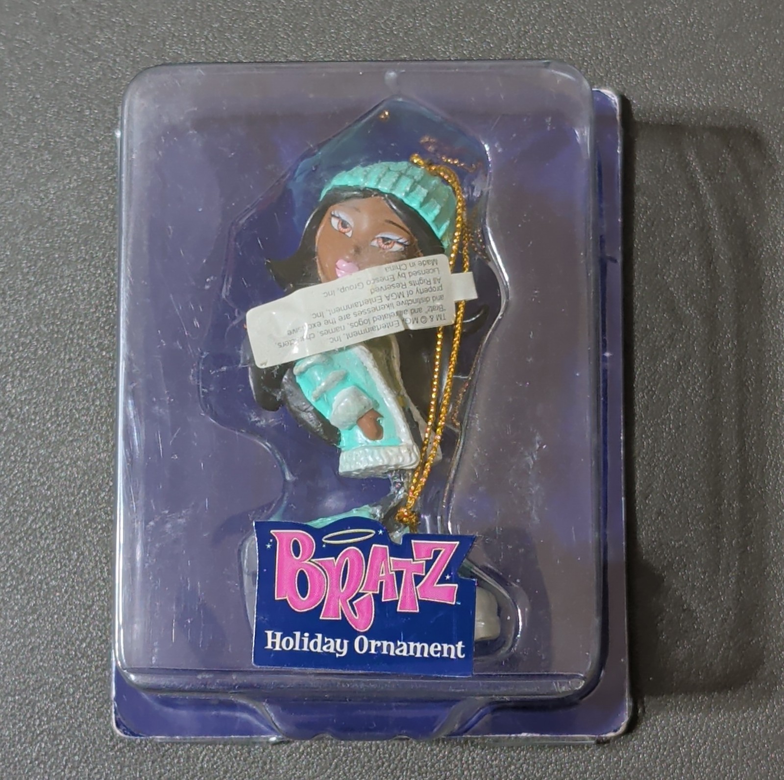 Bratz Stylin\' Holiday Ornament Christmas Plastic Turquoise White 0000170