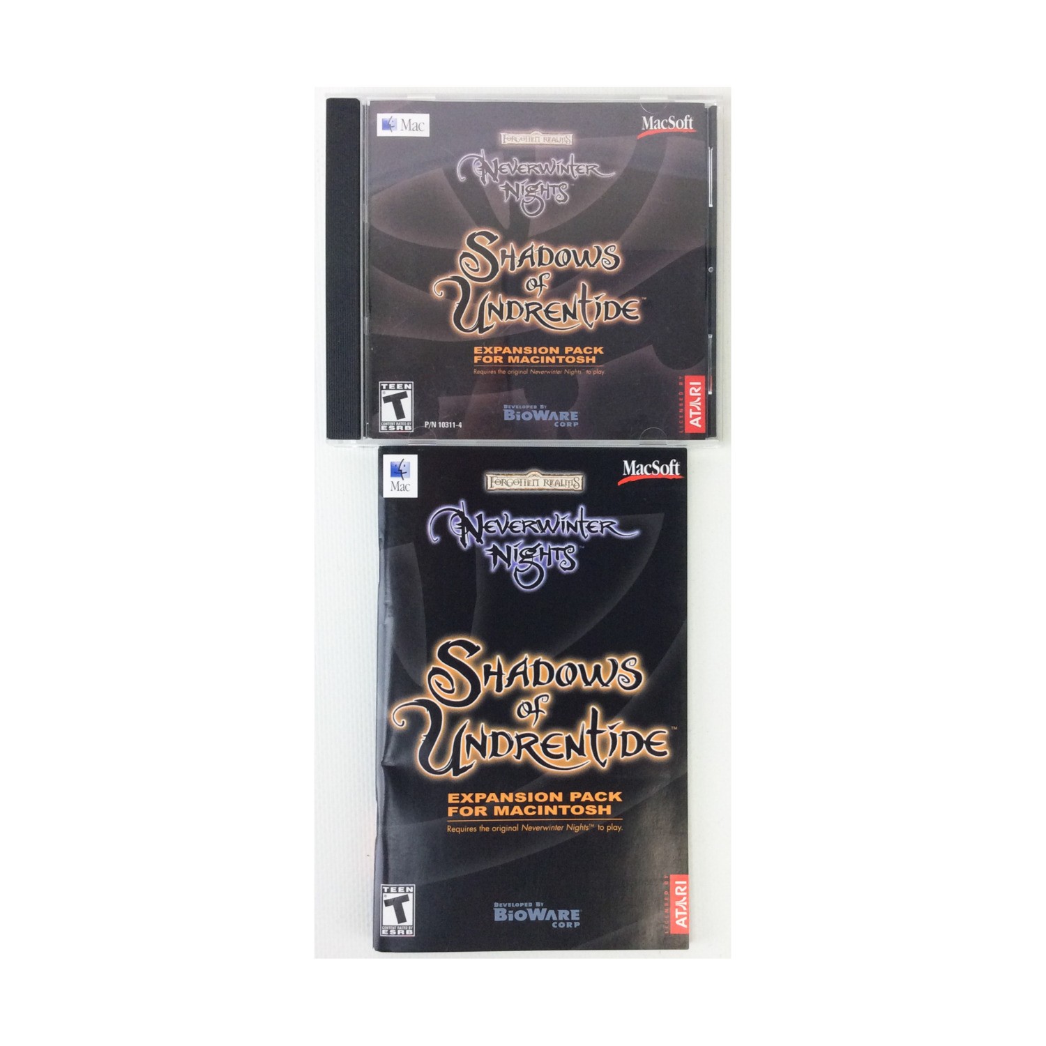 Bethesda Computer Gam  Neverwinter Nights - Shadows of Undrentide (Macinto VG+