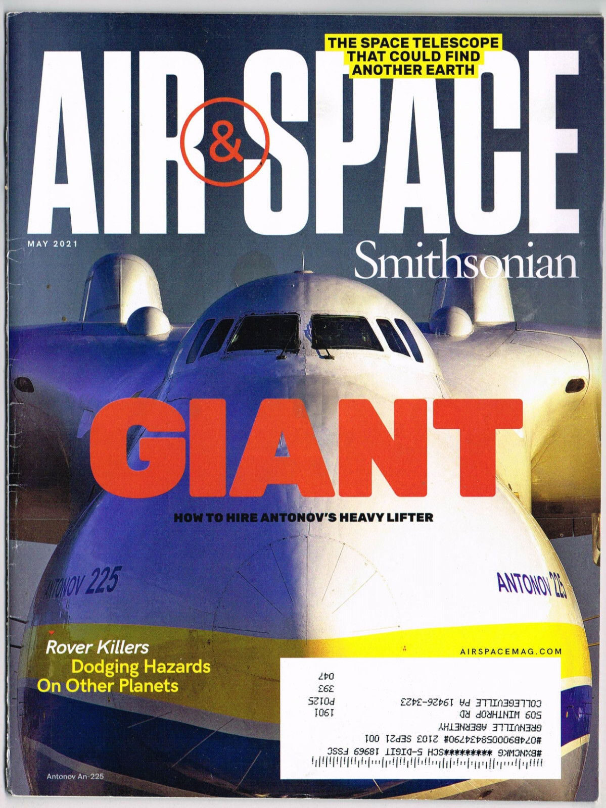Smithsonian AIR & SPACE magazine May 2021, Giant Antonov, Microsoft Flight Sim