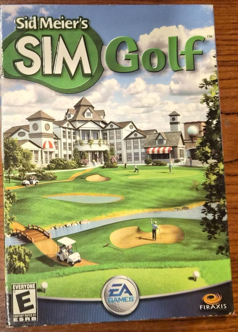 Sid Meier's Sim Golf FOR PC -2002- BOX & MANUAL ONLY - NO GAME DISCS