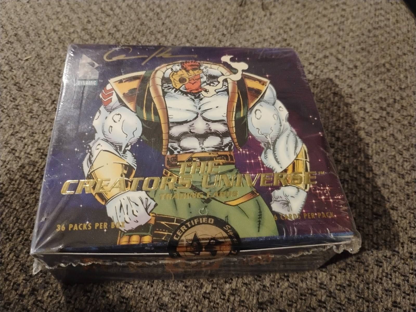 1993 Dynamic The Creators Universe Unopened Signed Box Andy Kubert 492/1250