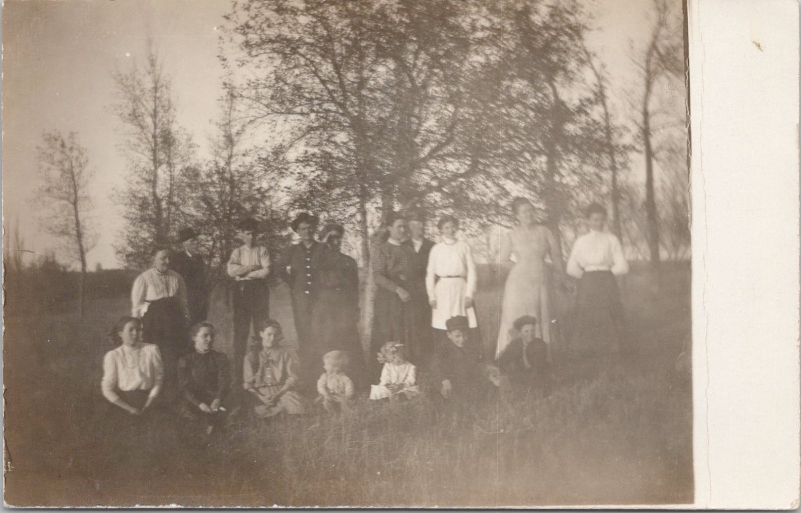 RPPC South Dakota Ranch or Farm Scene Family Pose c. 1910