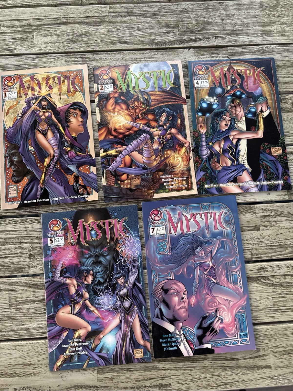 Mystic #1, 2, 4, 5, & 7 Comic Book Lot NM - very good condition SMOKE FREE HOME