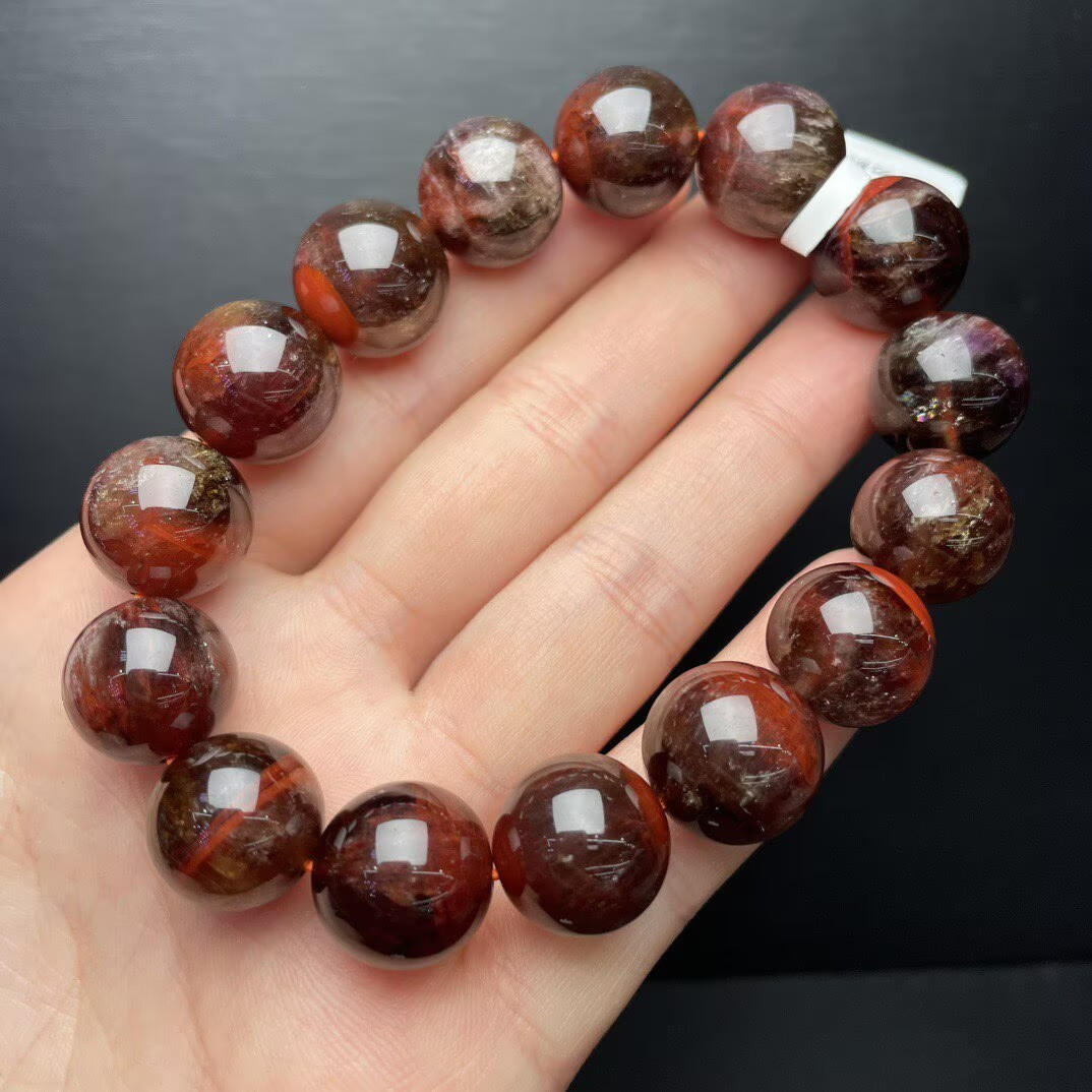 12mm Natural Aurora23 Bead Bracelet Reiki Crystal Quartz Healing Decorate 1pc
