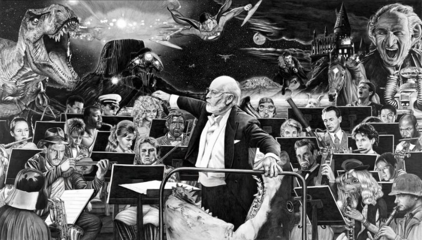 Kevin Nichols SIGNED Art Print John Williams ~ Superman Star Wars Jaws E.T. 1941