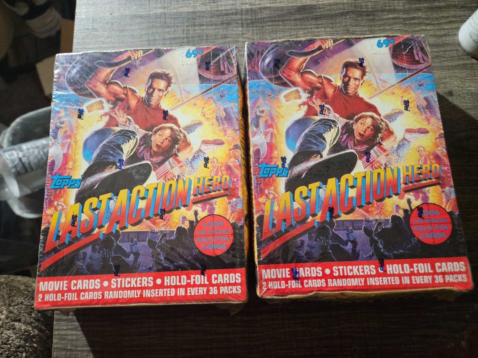 2-1993 TOPPS LAST ACTION HERO MOVIE TRADING CARDS FACTORY SEALED BOX
