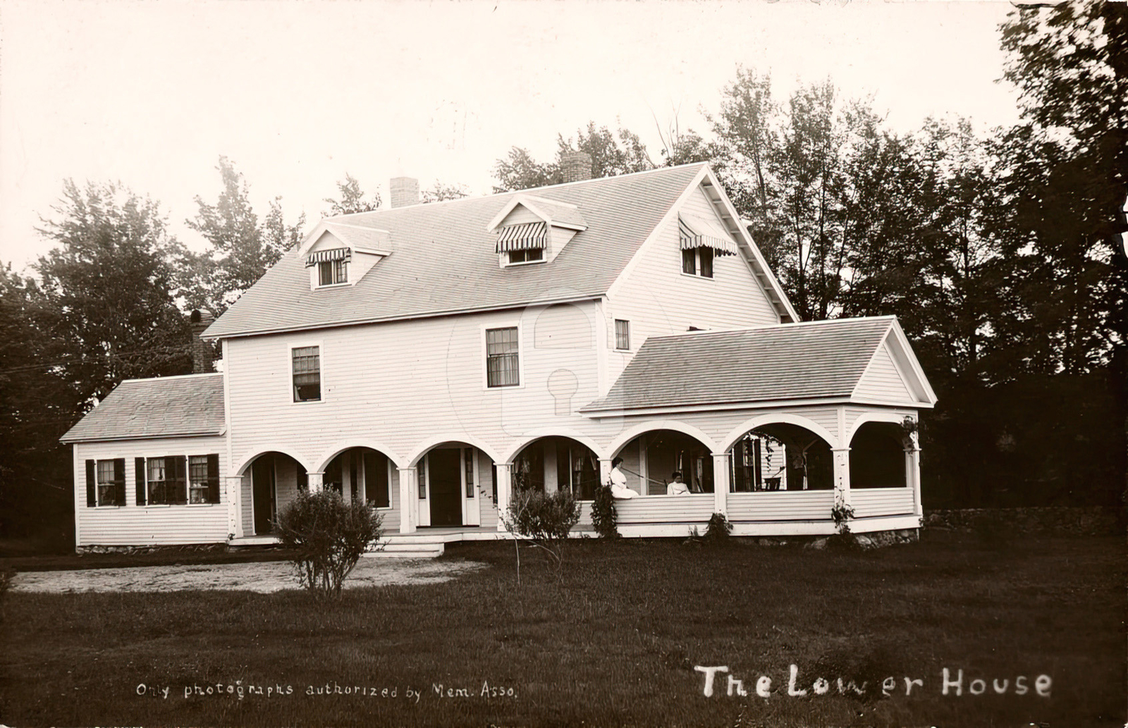 lower house Peterborough NH 1909 RPPC Photo Postcard COPY
