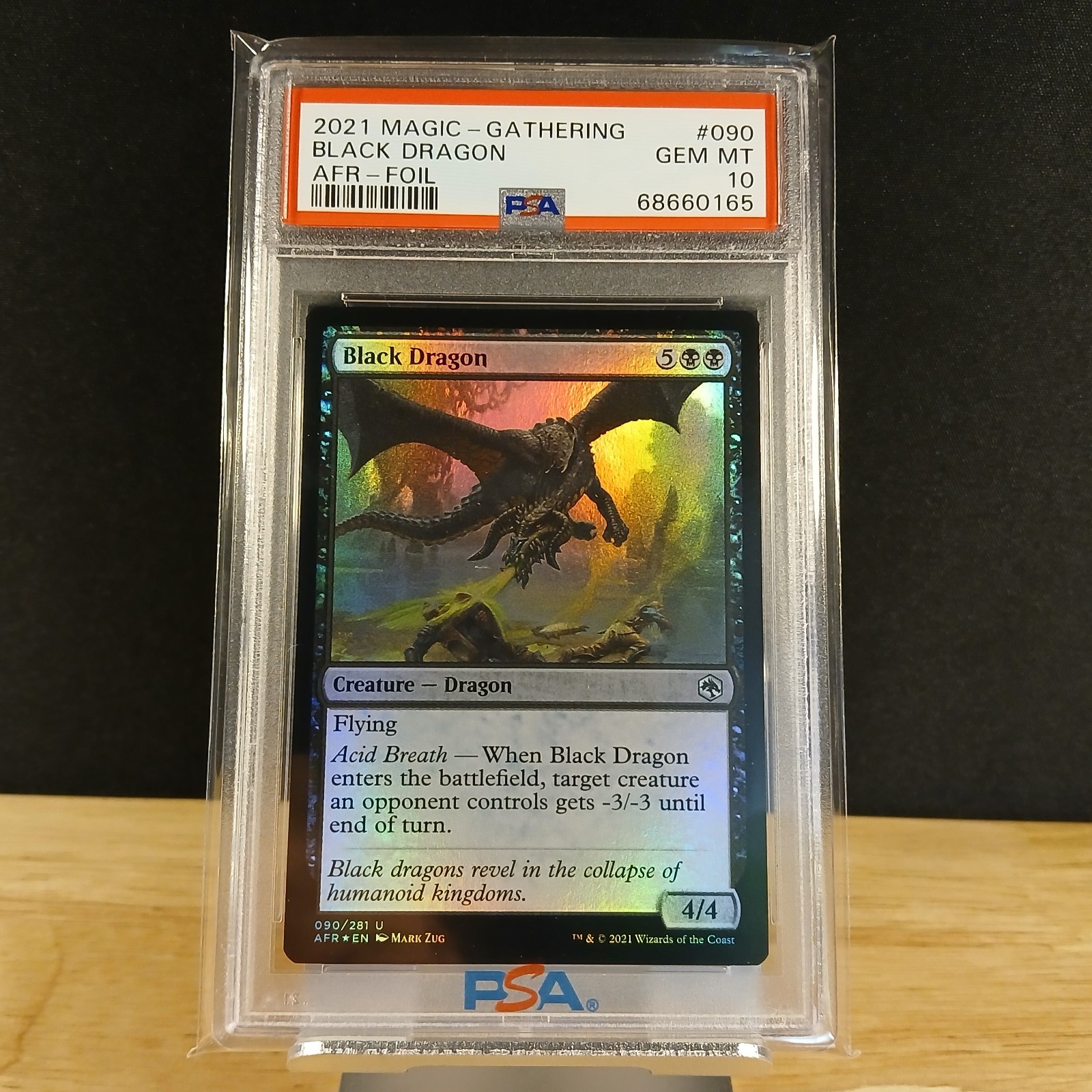 2021 Magic Gathering Black Dragon AFR Foil # 090 - PSA GEM MT 10