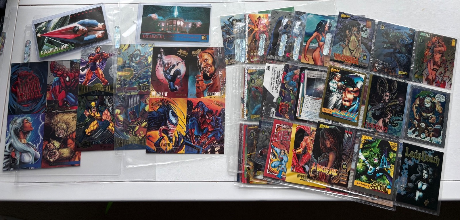 Vtg 1992-1996 Wizard Magazine Promos MEGA Lot 55+ Spawn SpiderMan Marvel GOLD