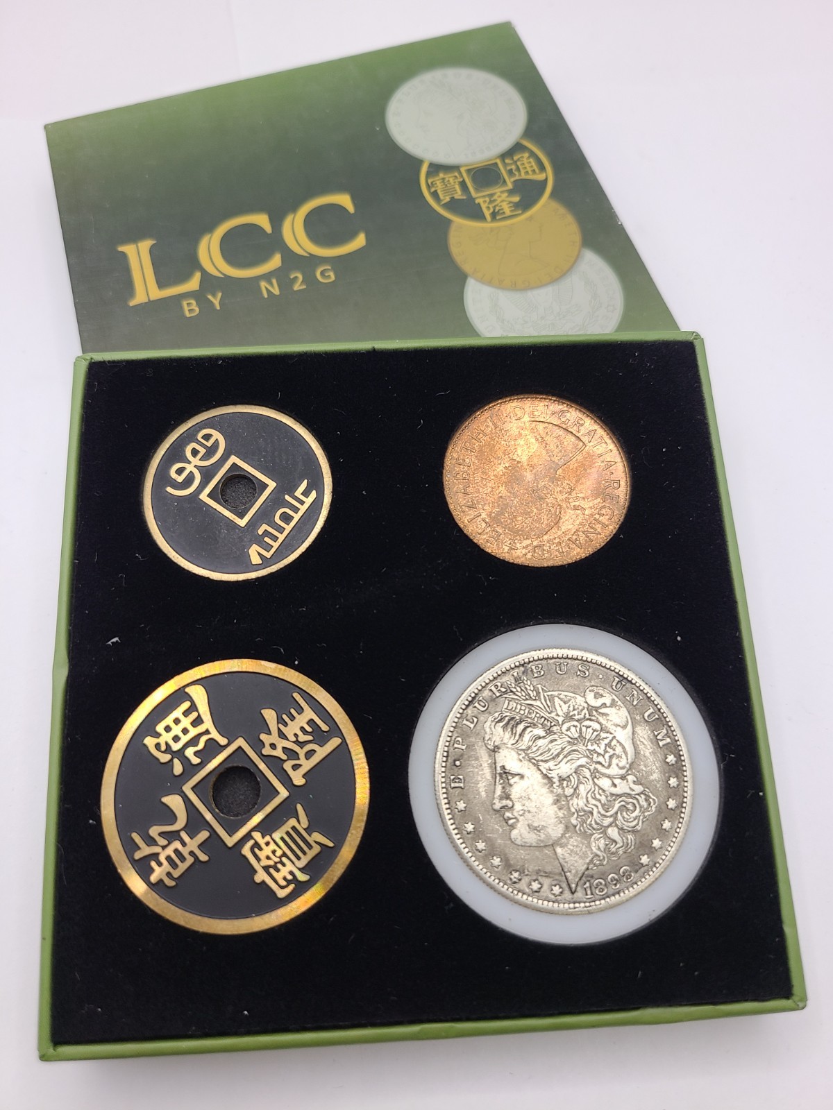 LCC (Black) Coin Set by N2G magic tricks