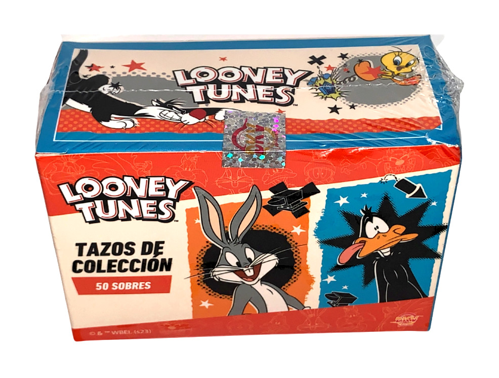 2023 BOX LOONEY TUNES WB DKV - 50 Sealed Packs (Tazos Pogs Flips) Bugs Bunny