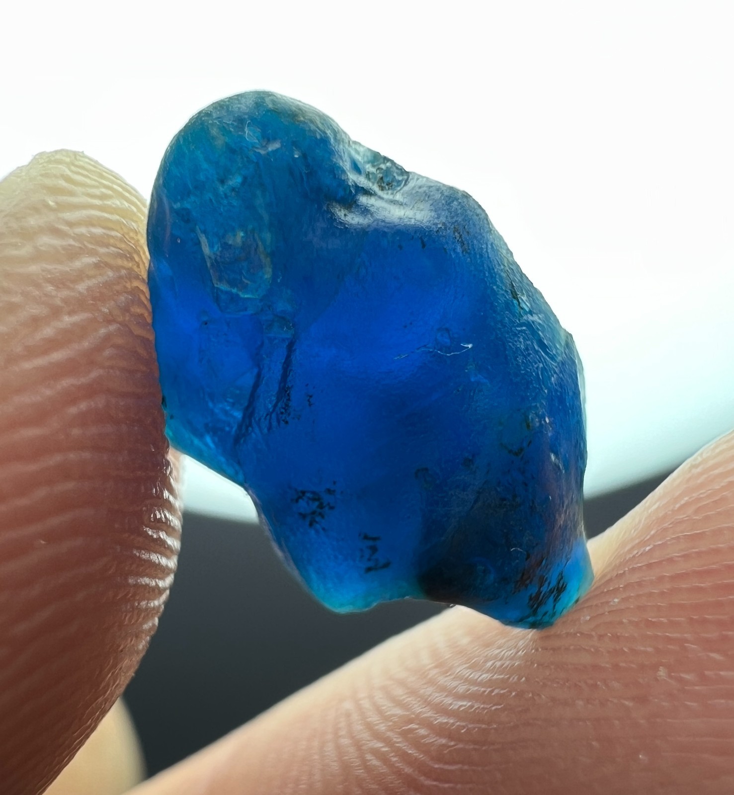 12  Ct  Unusual Blue Hauyne | Hayune Crystal From Badakhshan, Afghanistan