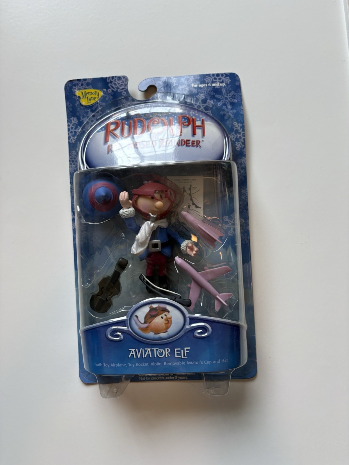 Rudolph the Red-Nosed Reindeer Aviator Elf 2002 Memory Lane NIB RARE