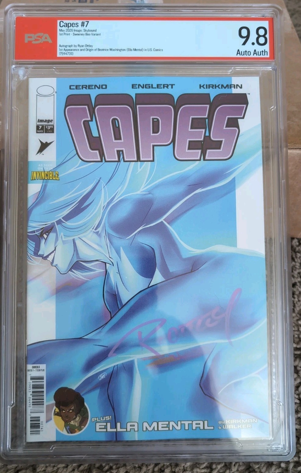 Capes #7 Image/Skybound 9.8 PSA Not CGC Signed Ottley Sweeney Boo Variant 