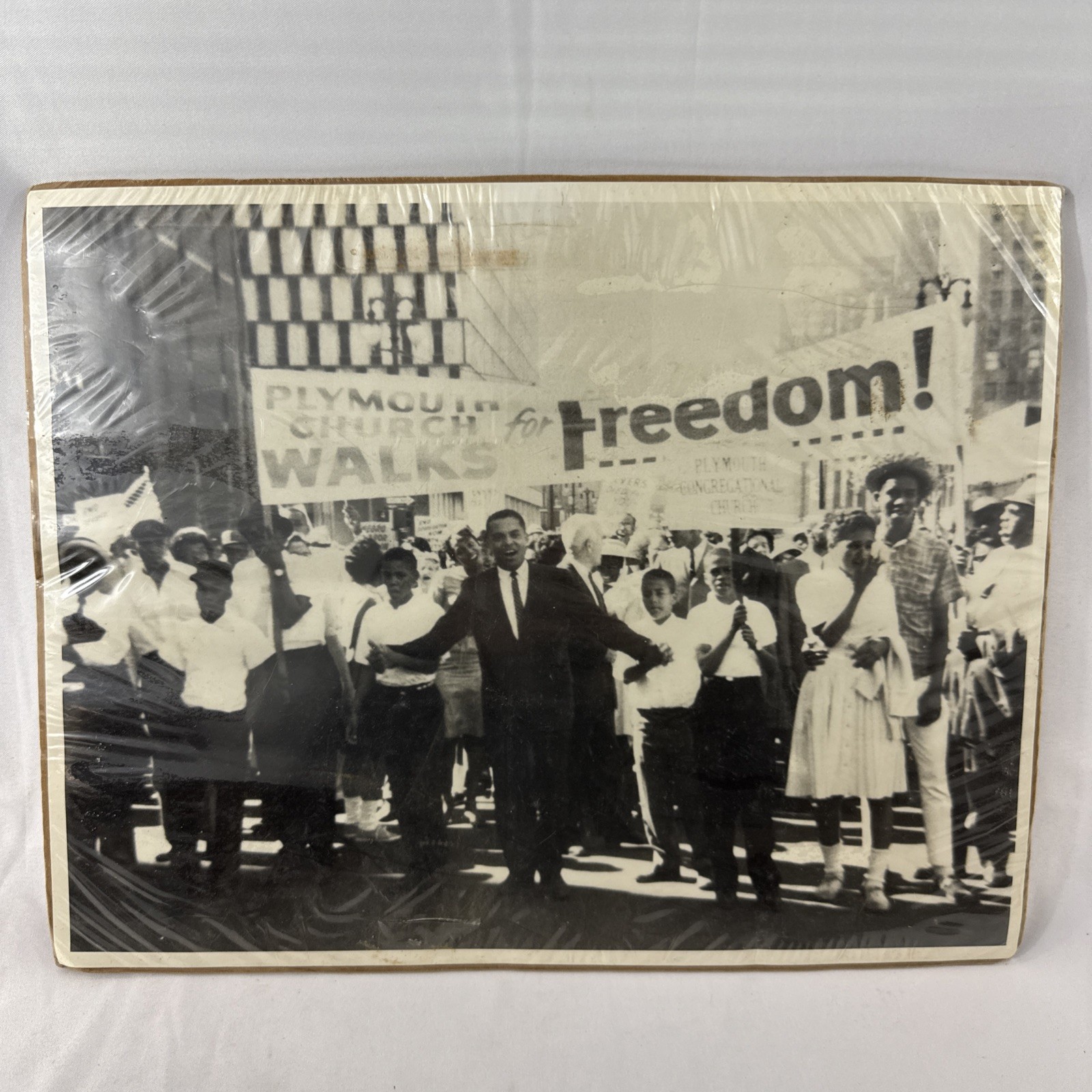 1963 Detroit Walk to Freedom 11x14 Photo Plymouth Church Civil Rights Vintage.
