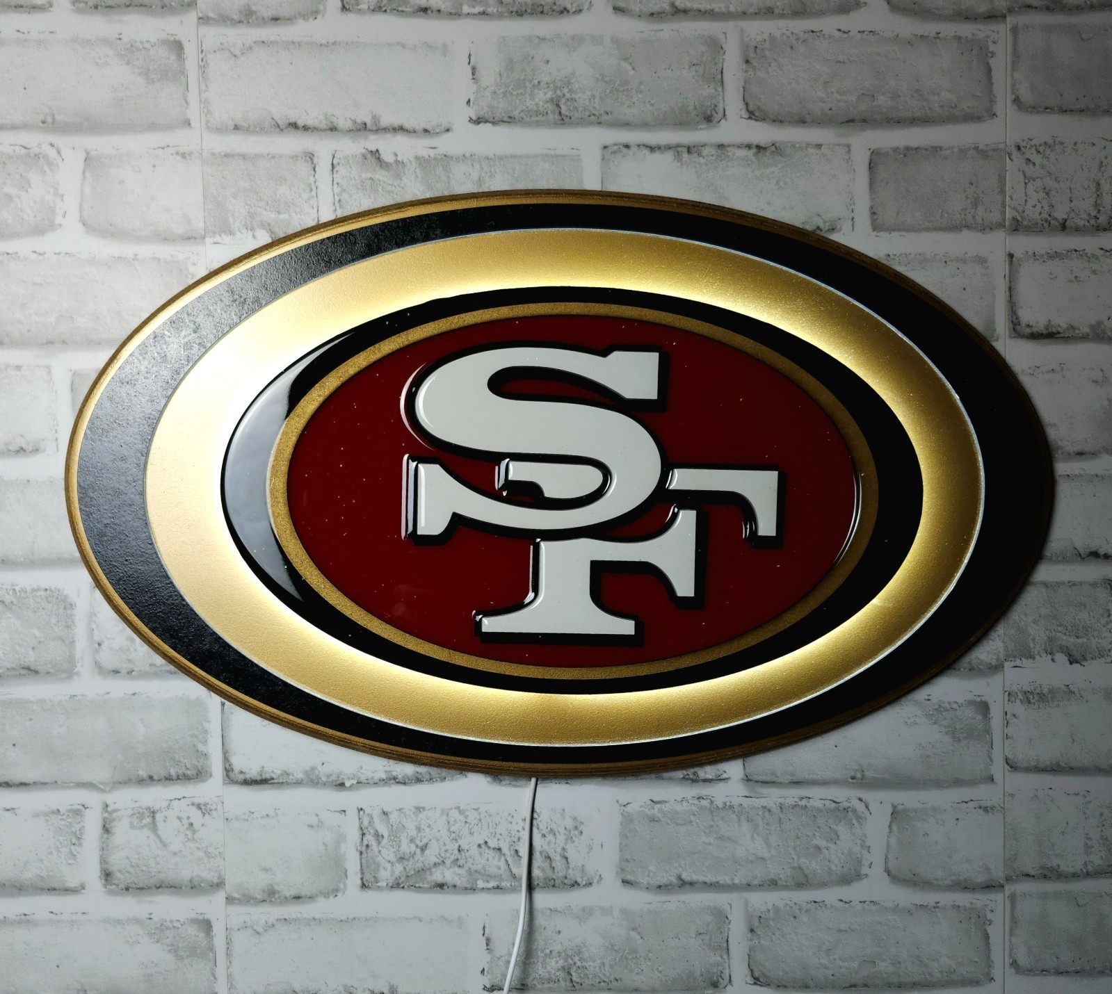 49ers 3D Lighted Wall Art