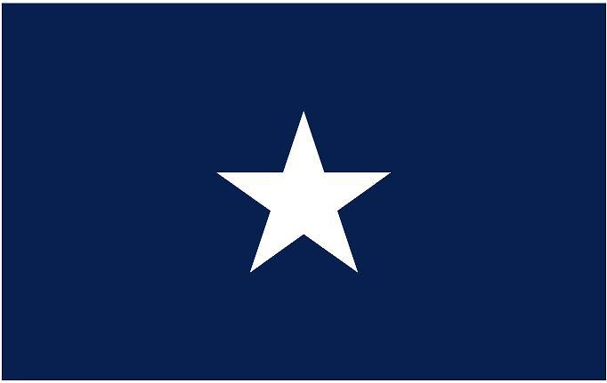 Set of 2 Civil War Blue Bonnie flag decals 4\