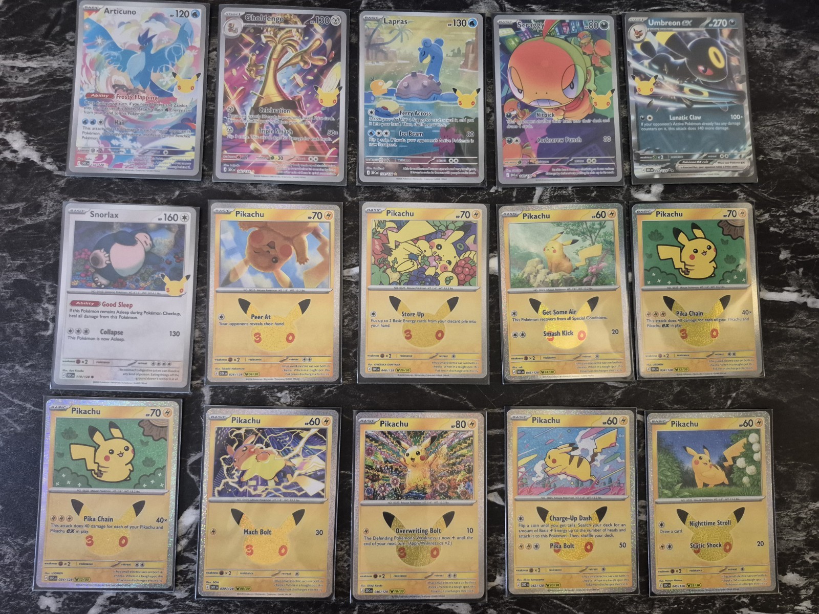 pokemon 30th anniversary Cards