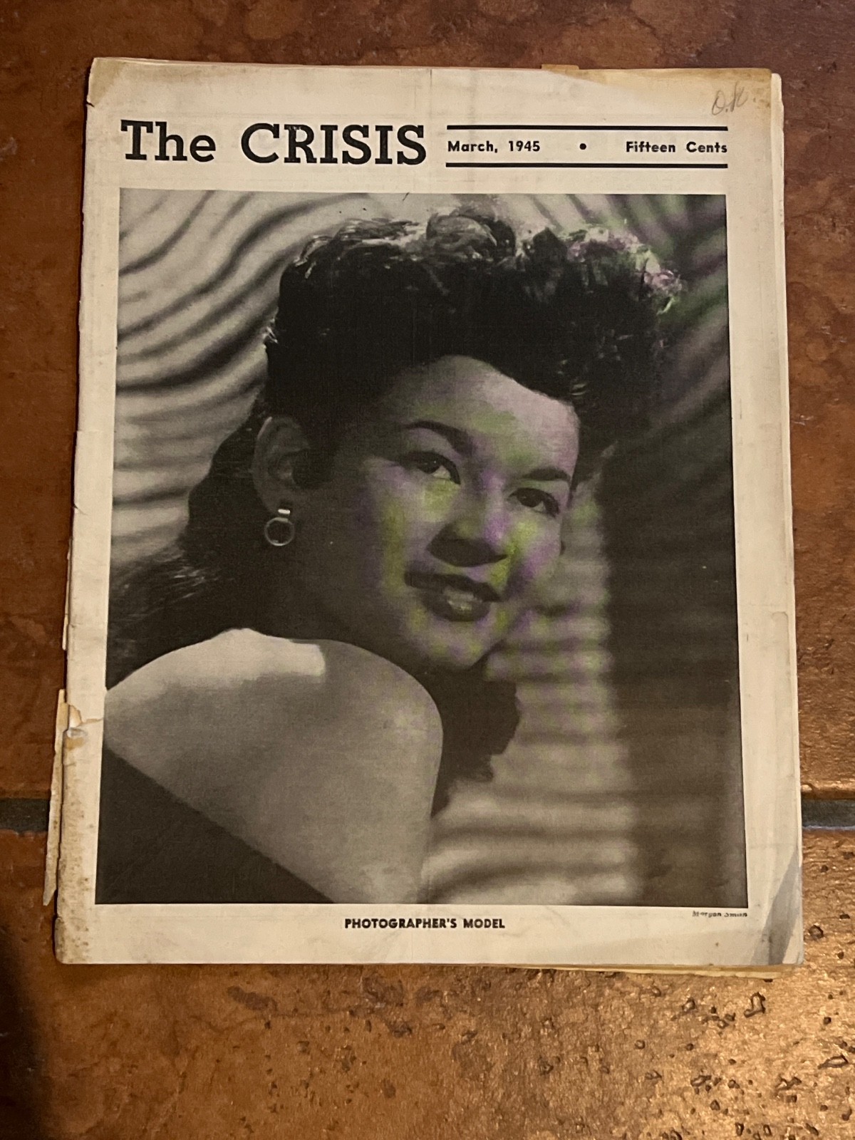 Crisis a Record of  Darker Races Magazine March 1945 Model Sara L. Harris