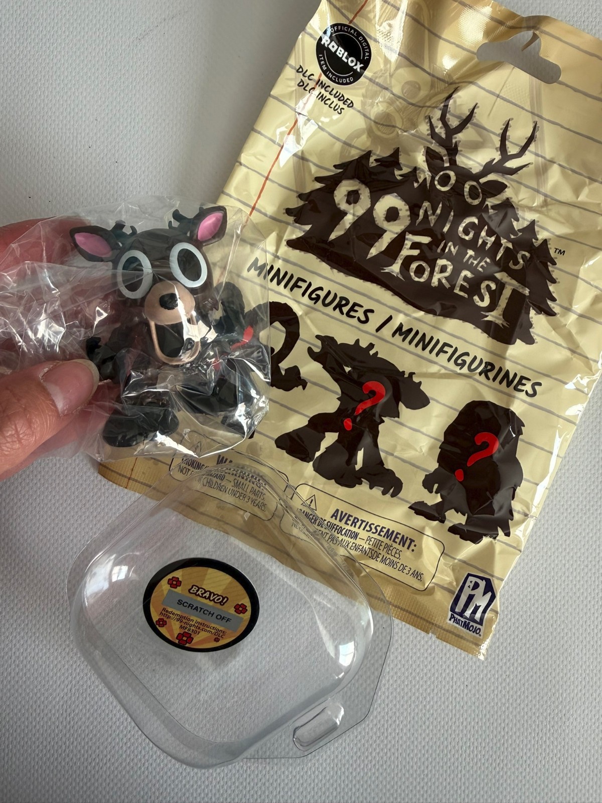 ROBLOX 99 Nights In The Forest Mystery Minifigures YOU CHOOSE - WITH DLC CODE