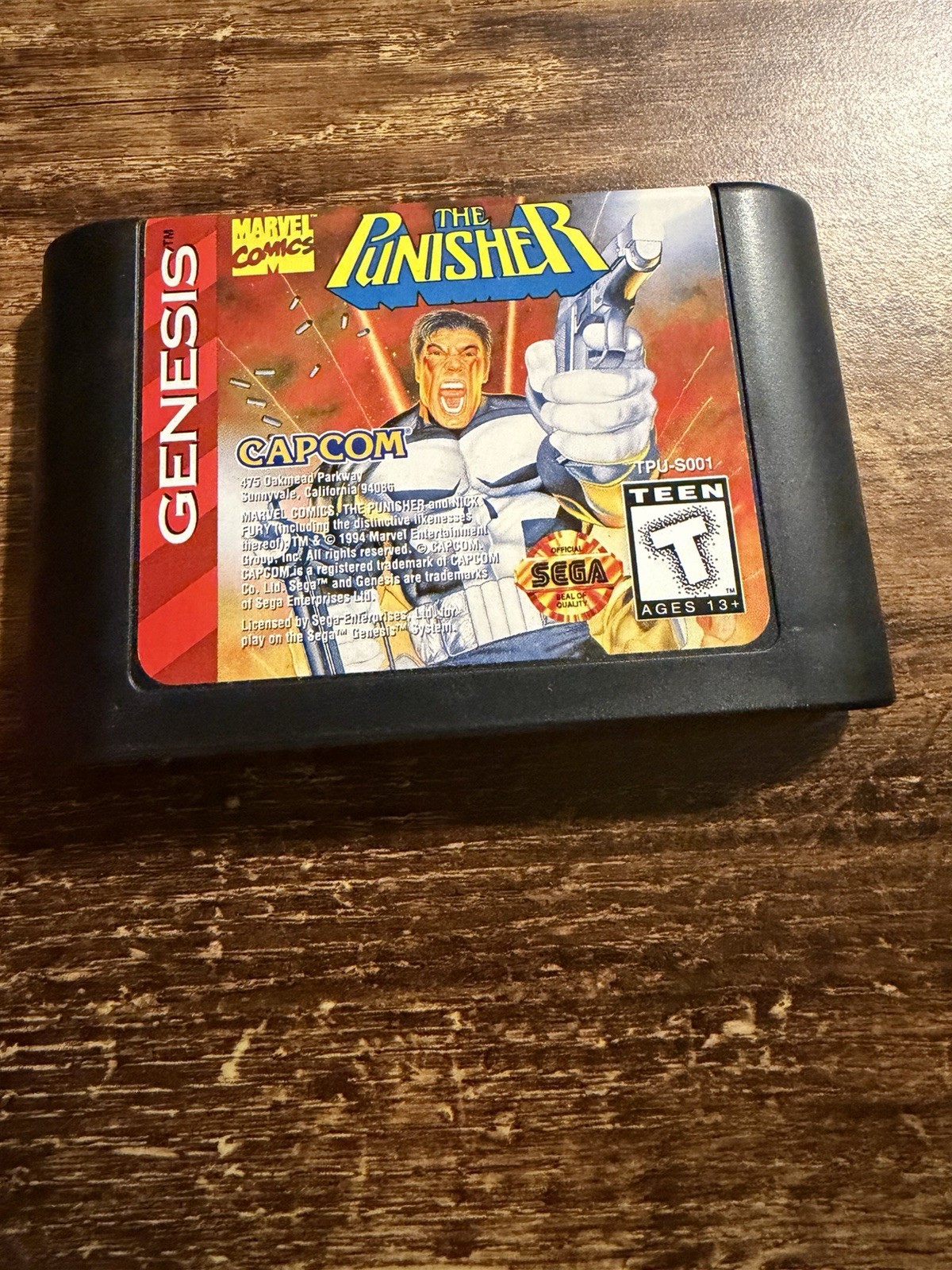 The Punisher Sega Genesis Cart In Good Shape Marvel Rare