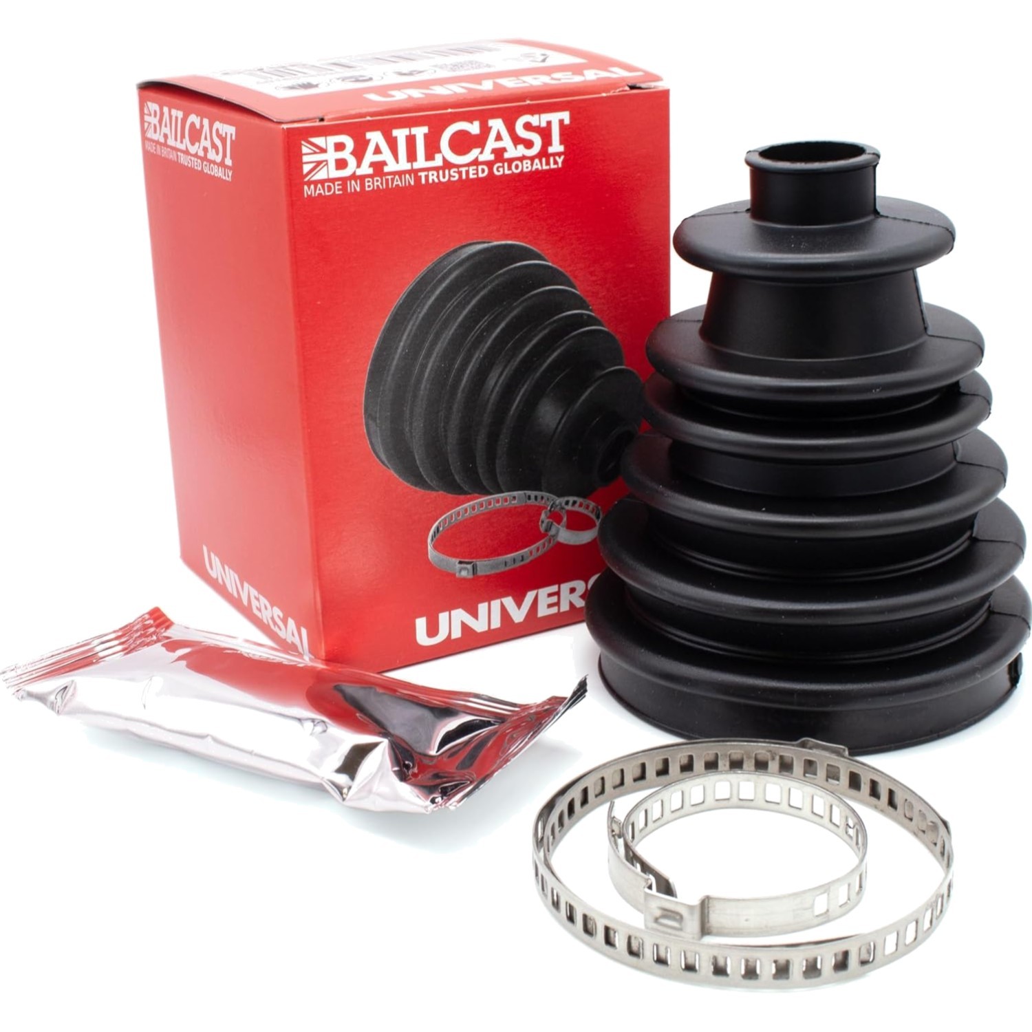 Bailcast CVS18 Universal Split Cv Joint Gaiter Boot Replacement Kit Black