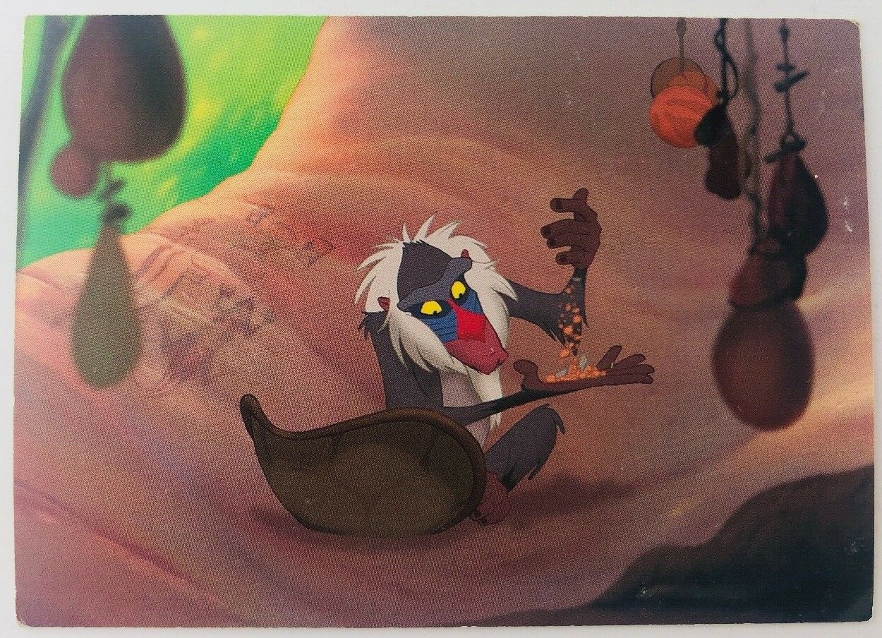 Skybox The Lion King Disney AMC Coca-Cola Promo Card #7 Rafiki Mystic Baboon