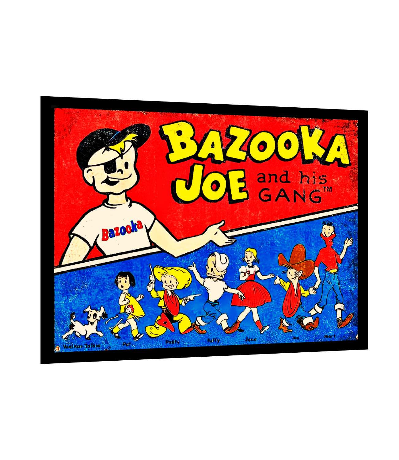 Bazooka Chewing Gum Decal/Sticker/Garage Sign Vintage Replicas 70's 5 Sizes
