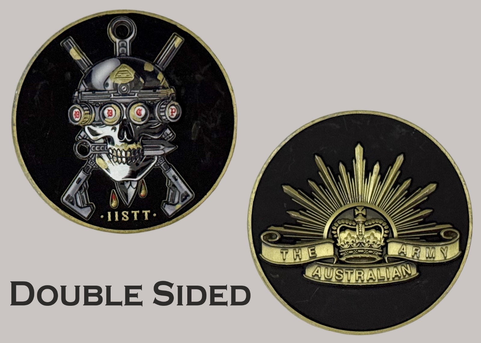 Australian Army IISTT Tactical Skull Design Challenge Coin  J#36