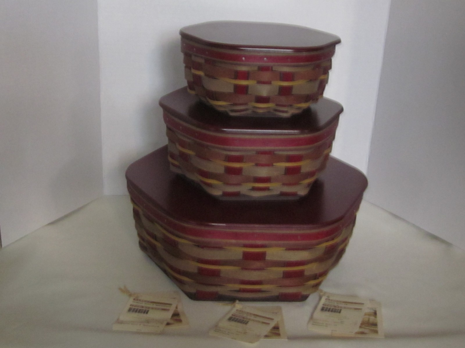 Longaberger 2011 CRIMSON HILL GENERATIONS Baskets 8\
