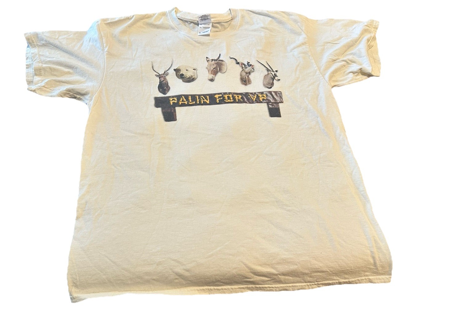 Vintage 2008 Sarah Palin for Vice President VP Campaign Gildan Shirt Size XL