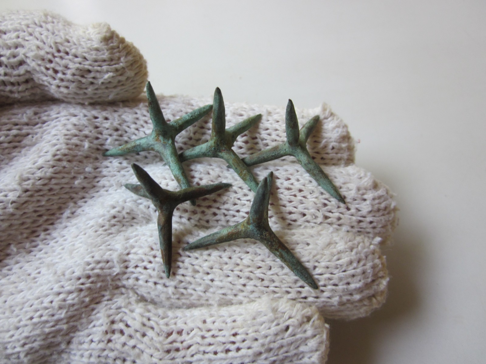 VERY RARE ancient roman 5 bronze legionary  artifacts I - II AD.