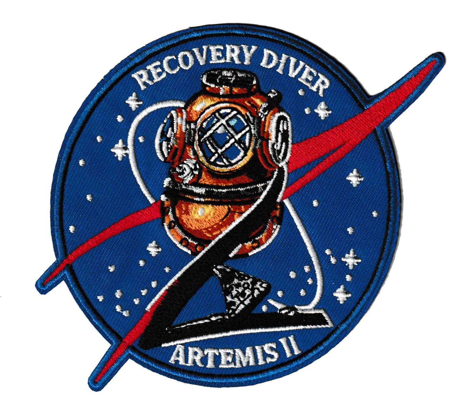 NASA Artemis 2 space program US Navy Recovery Force Diver patch