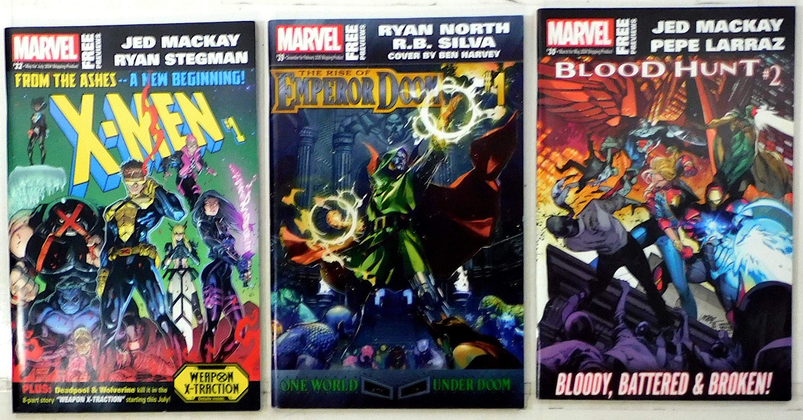 Marvel Previews Lot of 3 #32, 30, 39 (2024) Marvel Comics 1st Print Comic Books