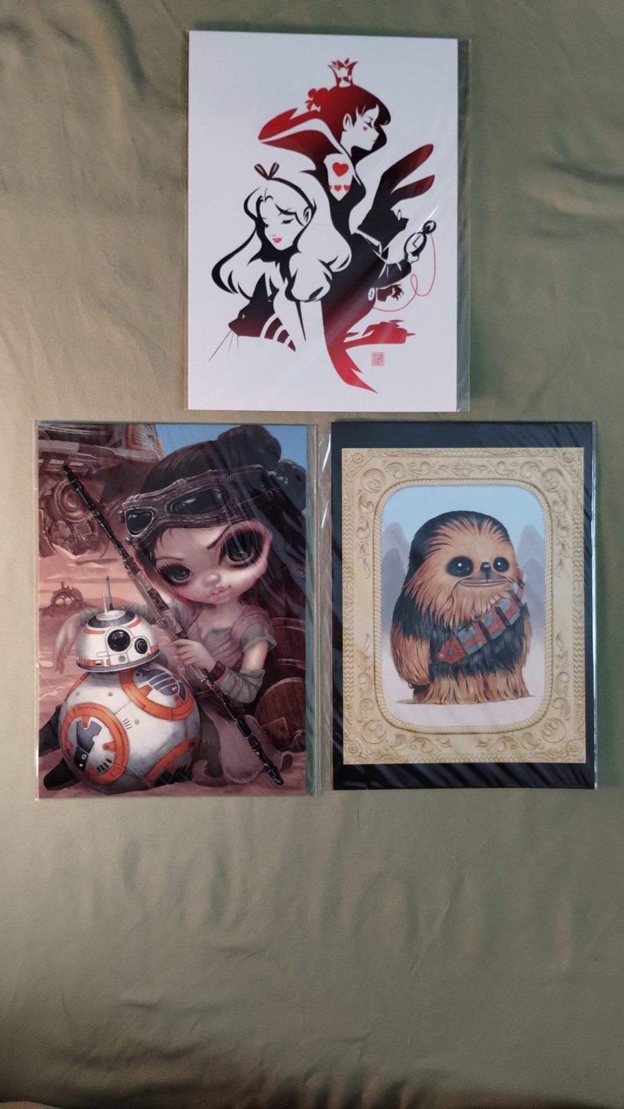 Disney Wonderground Post Card Mini Prints Lot Of 3 Excellent 