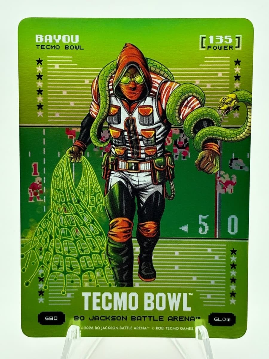 2026 Bo Jackson Battle Arena Bayou (Ja\'marr Chase) Glow Green Battlefoil #G80