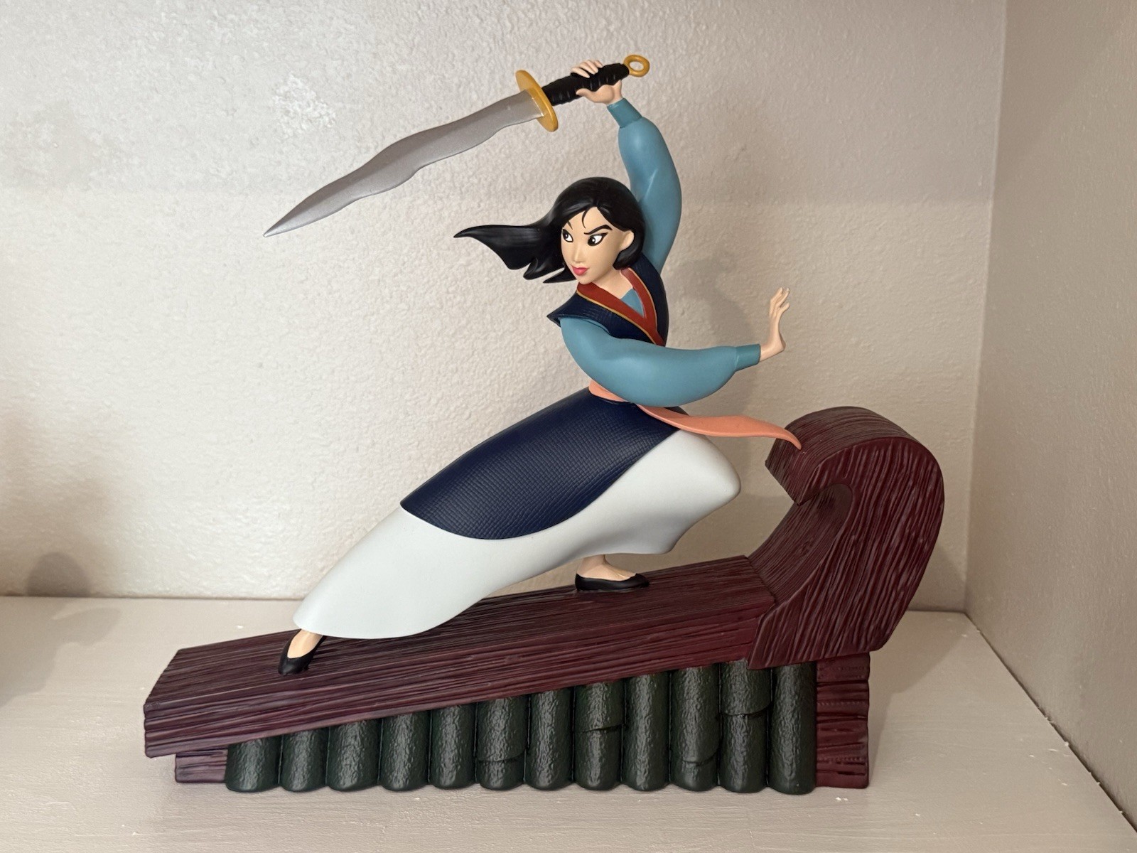 DAMAGED Disney Parks Princess Mulan Tony Cipriano 12 Figurine Statue Figure